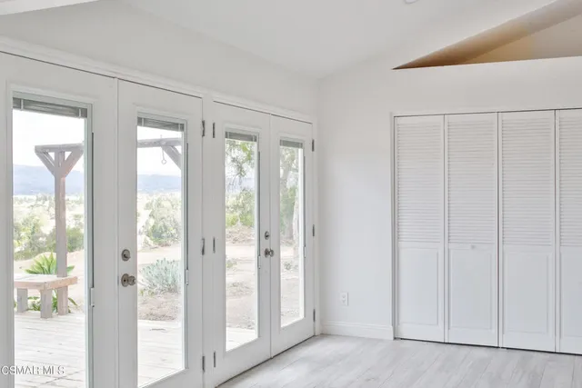 a view of an front door