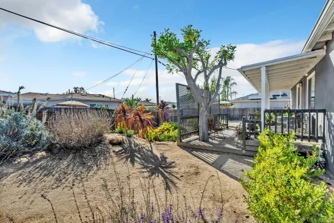 a view of building and street