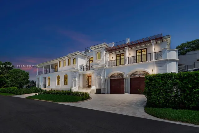 a view of a balcony with lake view