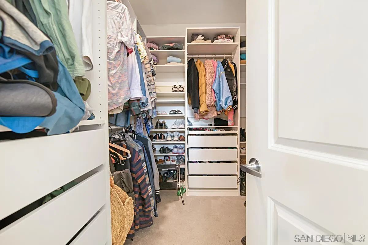2036 Foxtrot Loop, Unit 4 Chula Vista, CA 91915 - Photo 7 of 33 a view of walk in closet with clothes and shoes