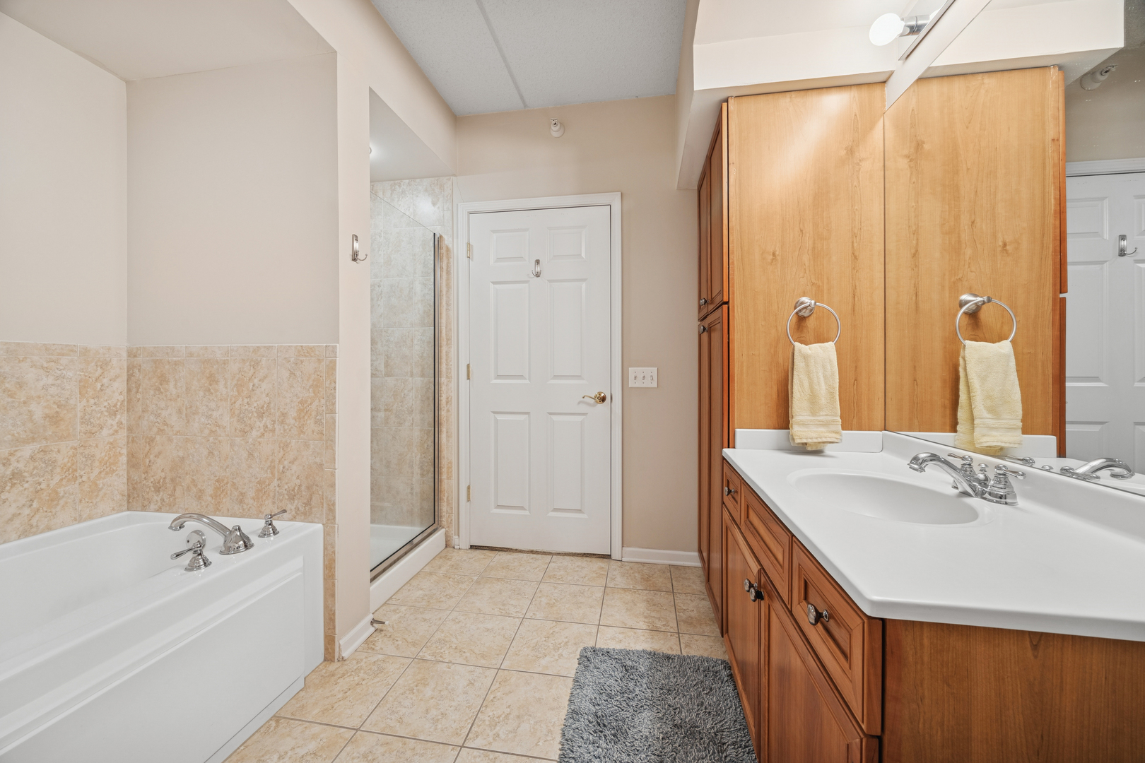 500 East St Charles Road, Unit 209 Lombard, IL 60148 - Photo 14 of 21 a bathroom with a tub sink and mirror