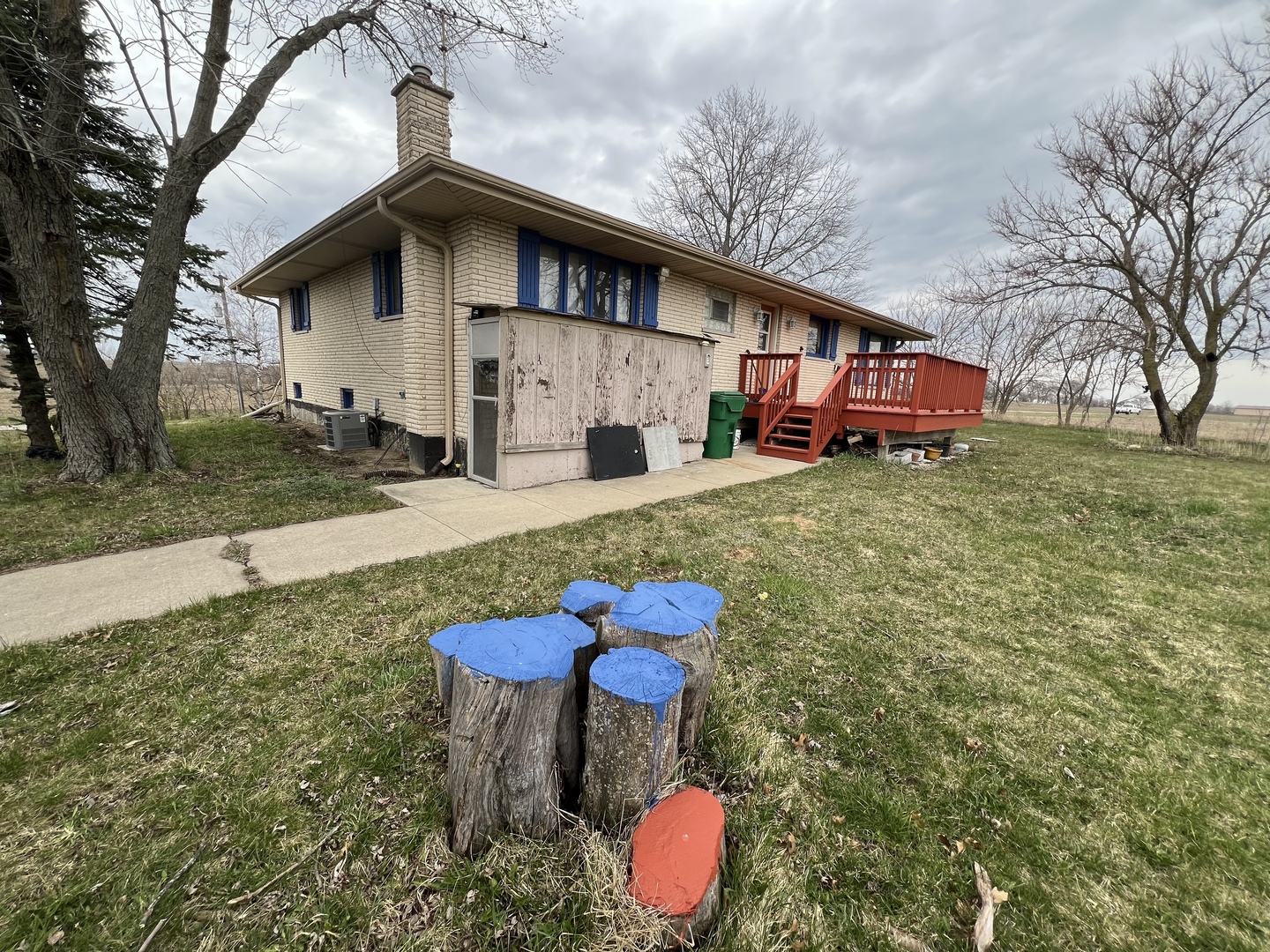 2957 East Kentucky Road Beecher, IL 60401 - Photo 17 of 22 a front view of a house with yard and trees