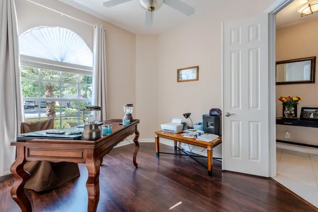 a room with furniture and a window