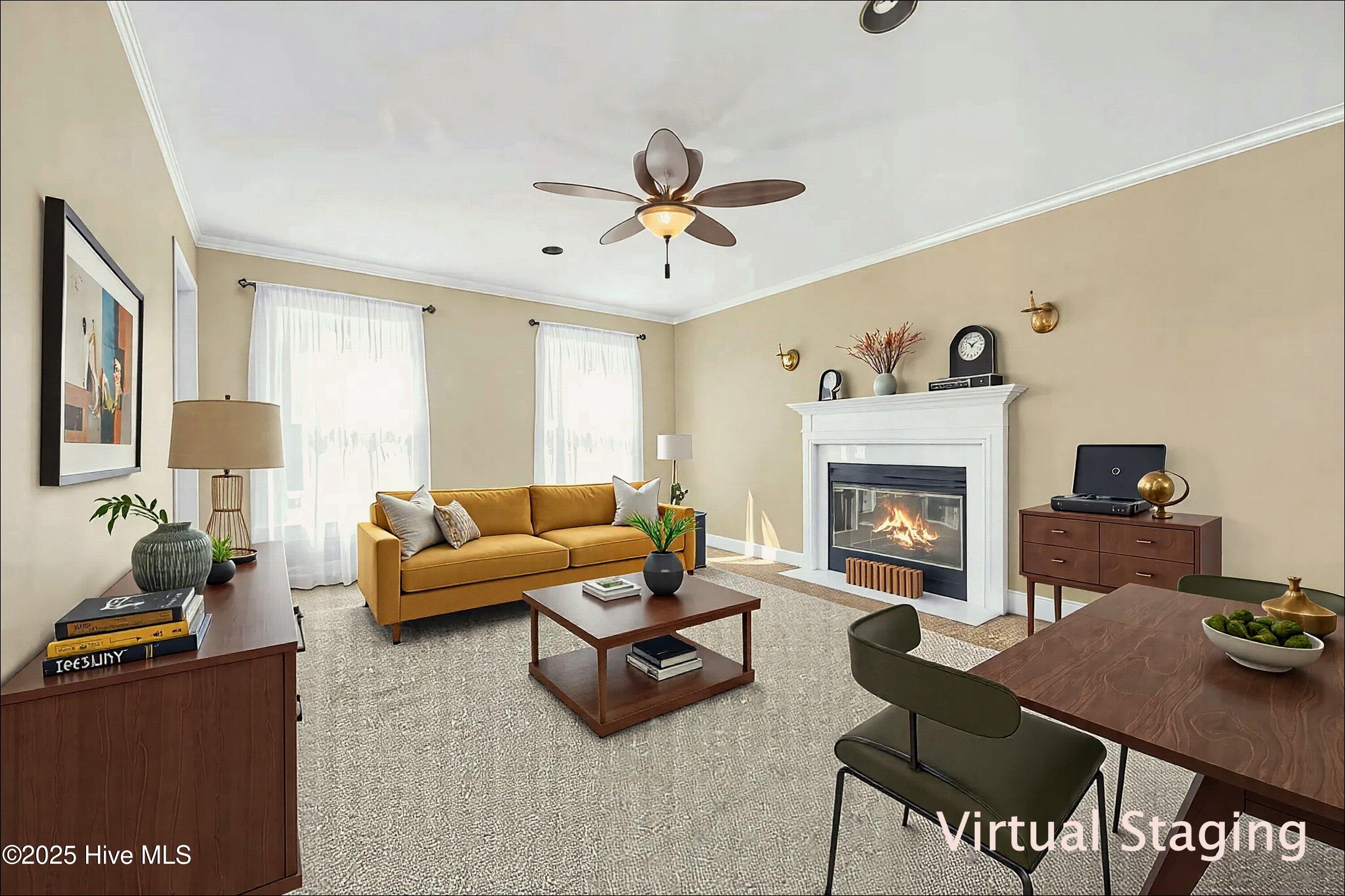 7625 Mallow Road Wilmington, NC 28411 - Photo 6 of 42 Family Room (Virtual Stage)