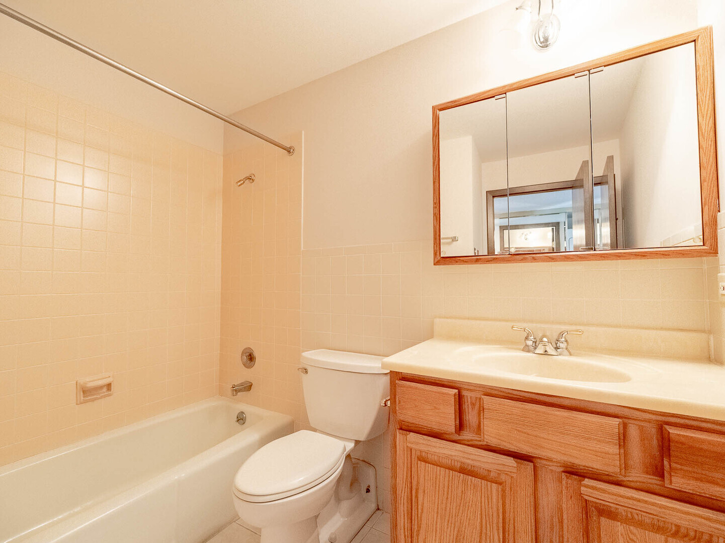 6545 Main Street, Unit 408 Downers Grove, IL 60516 - Photo 10 of 13 a bathroom with a sink a toilet and shower