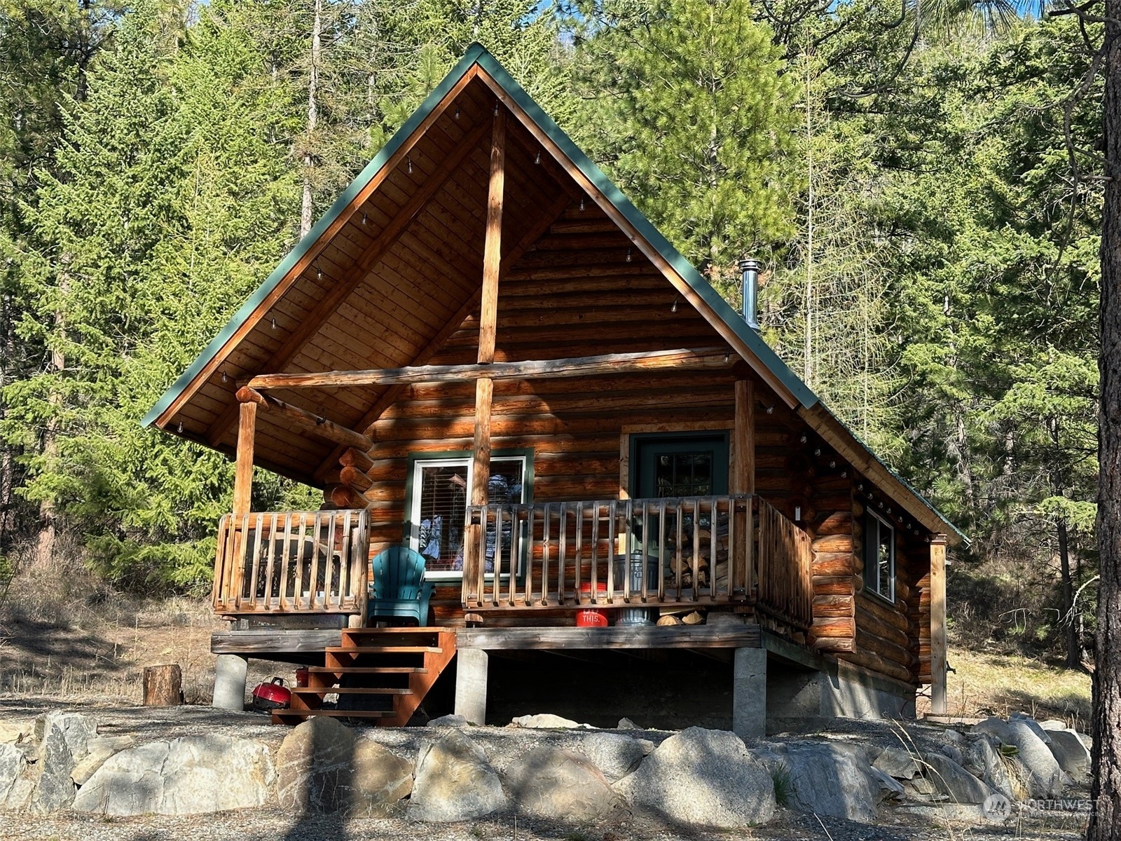 100 Lone Pine Trail Riverside, WA 98849 - Photo 3 of 37 a view of house with outdoor seating area