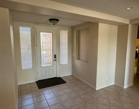 a view of an entryway of a house
