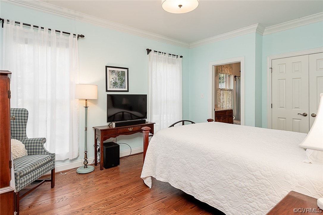 113 Grenelefe Williamsburg, VA 23188 - Photo 25 of 44 a bedroom with a bed and a flat screen tv