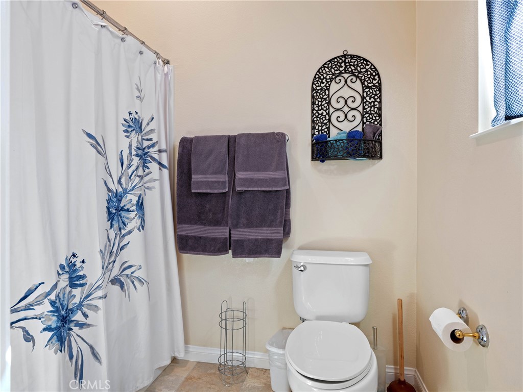 10588 Archerwill Road Apple Valley, CA 92308 - Photo 29 of 35 a white toilet sitting next to a shower curtain