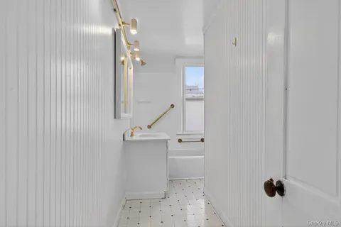 a view of hallway with stairs