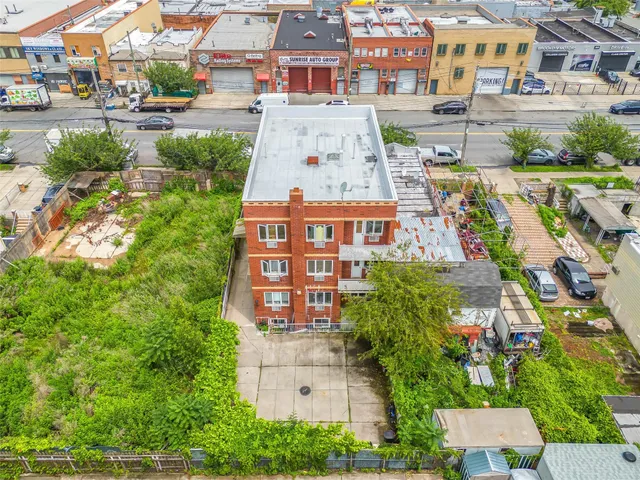 an aerial view of a city