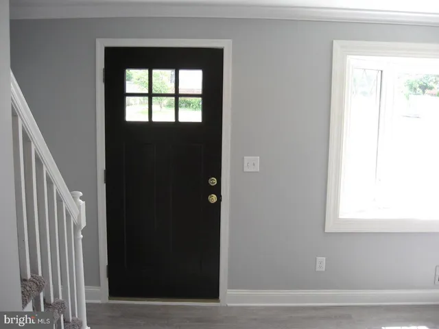 a view of a front door of a house