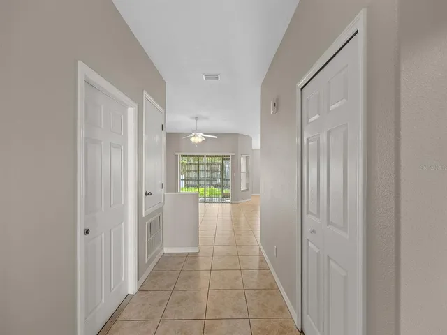 a view of a kitchen with an empty space