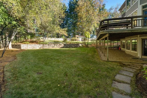 a view of a lake with houses