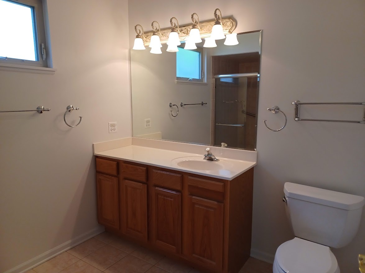 24463 Tufton Street Plainfield, IL 60585 - Photo 17 of 29 a bathroom with a toilet sink and mirror