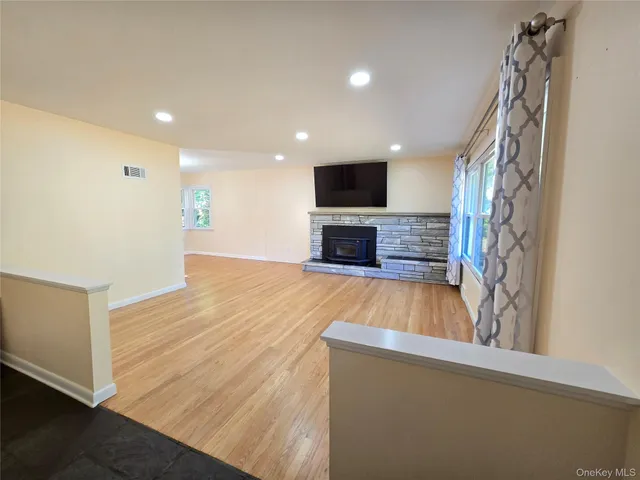 a view of kitchen and microwave