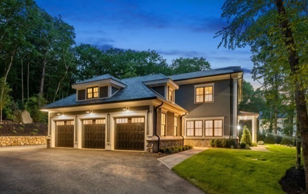 192 Pond Road Wellesley, MA 02482 - Photo 38 of 41 a front view of a house with a yard