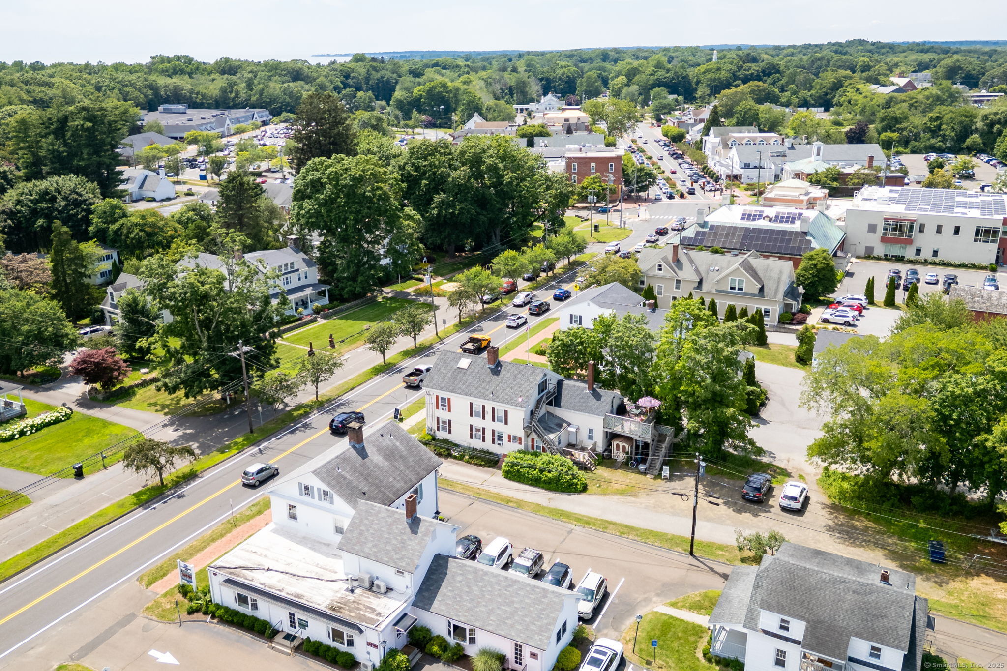 885 Boston Post Road Madison, CT 06443 - Photo 19 of 22 an aerial view of a city with lots of residential buildings