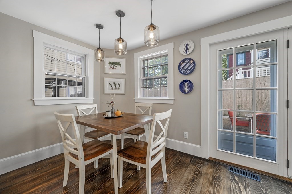 3 State Street Marblehead, MA 01945 - Photo 7 of 33 a view of a dining room with furniture and chandelier