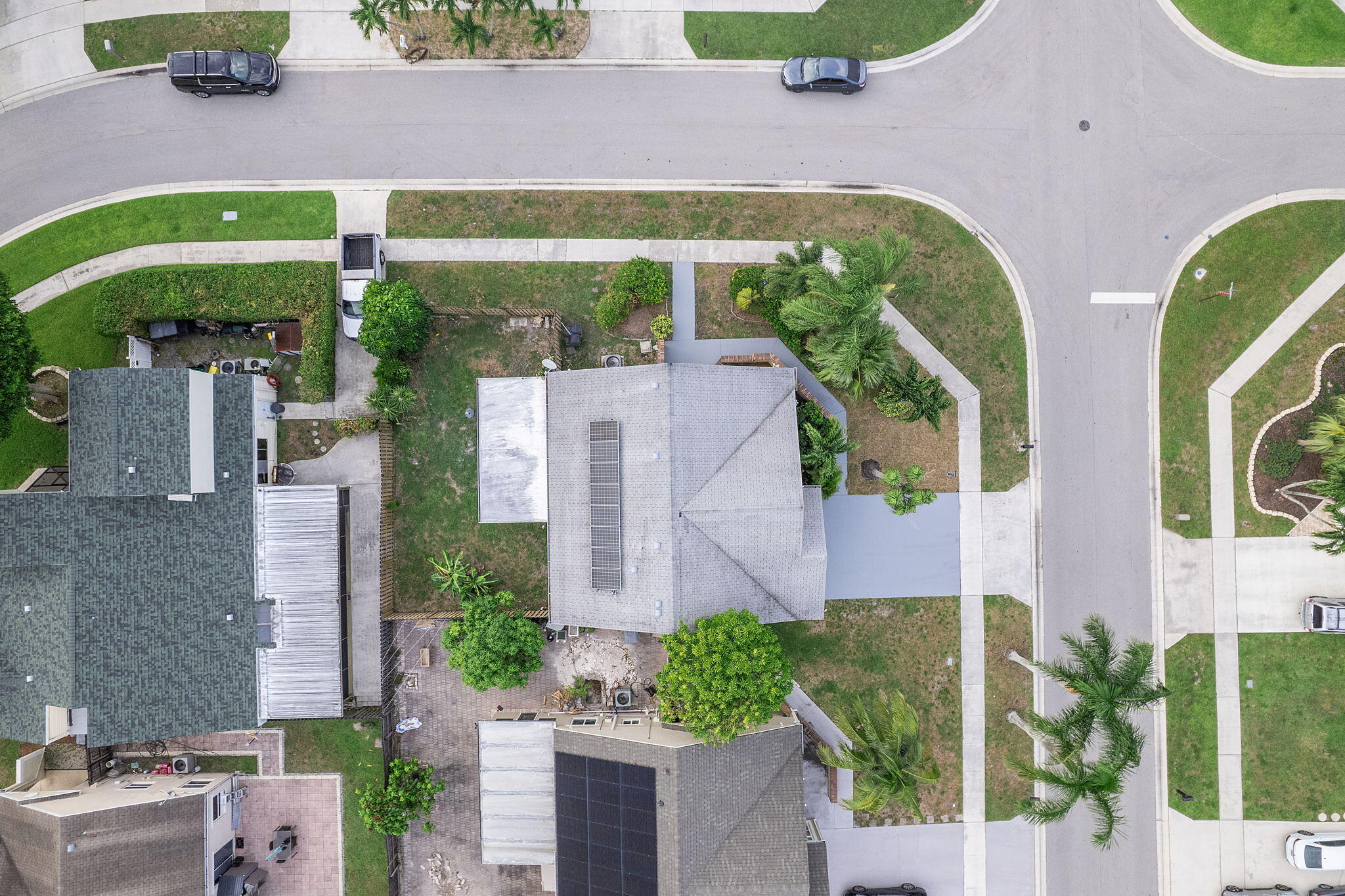 23157 Old Inlet Bridge Drive Boca Raton, FL 33433 - Photo 31 of 39 an aerial view of a house with a yard and potted plants