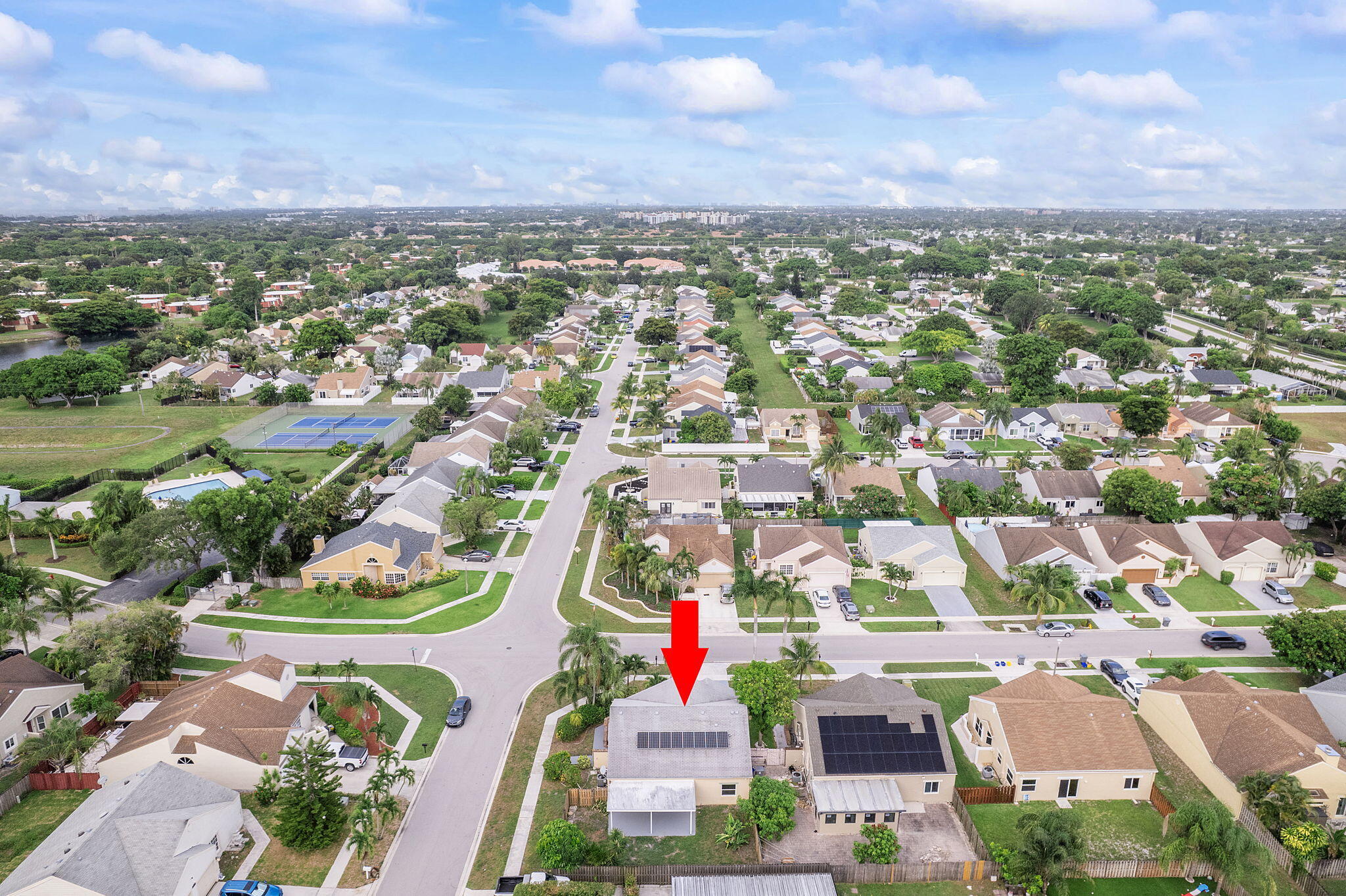 23157 Old Inlet Bridge Drive Boca Raton, FL 33433 - Photo 33 of 39 an aerial view of residential houses with outdoor space and swimming pool