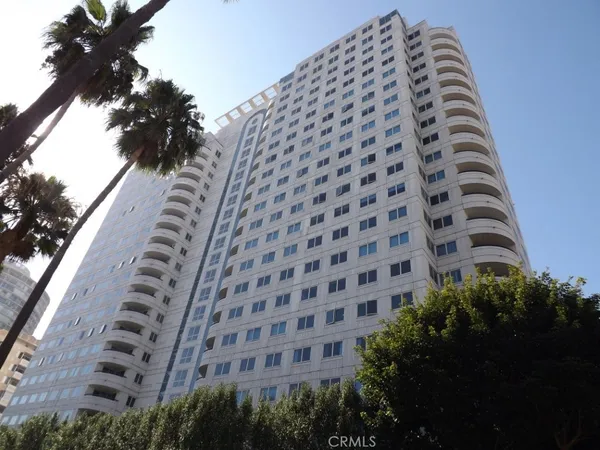 a view of a tall building