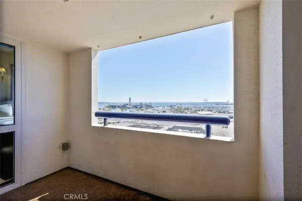 a view of a room with an outdoor space