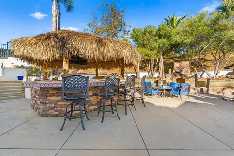 a view of a city with mountains in the background