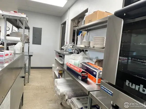 a room with storage and utility