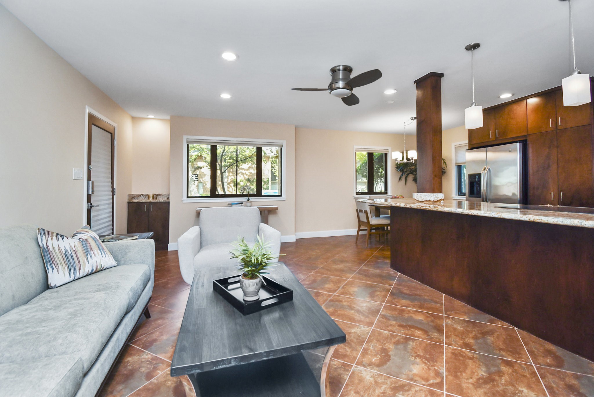 6401 Bayou Glen Road Houston, TX 77057 - Photo 6 of 22 a living room with furniture window and wooden floor