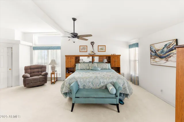 an aerial view of residential houses and outdoor space