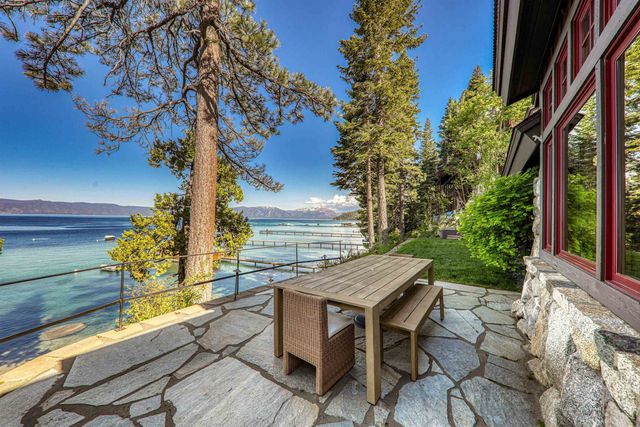 a view of a outdoor space with seating area