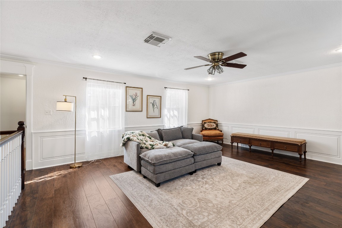 16011 Stratton Park Drive Spring, TX 77379 - Photo 30 of 47 a living room with furniture and wooden floor