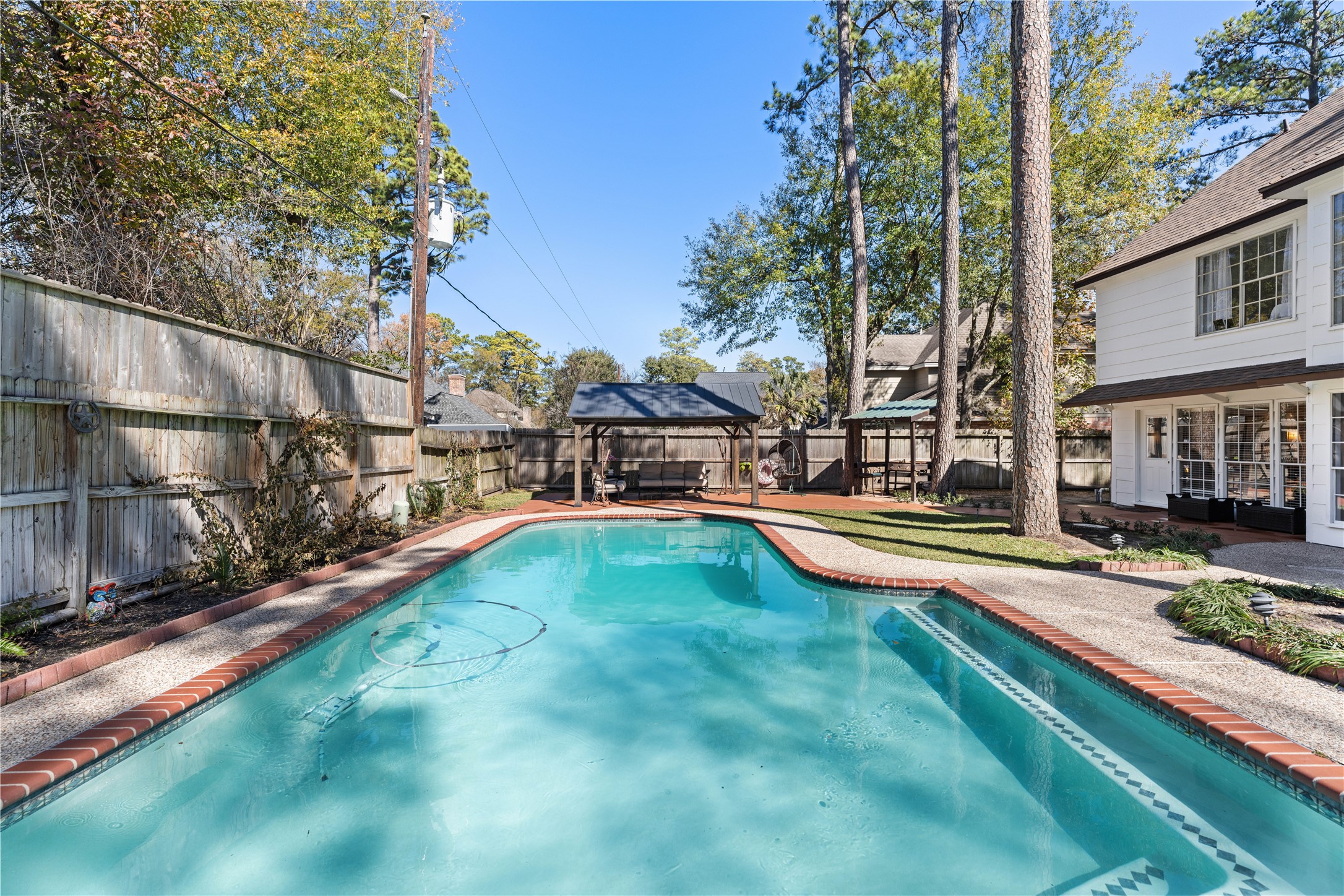 16011 Stratton Park Drive Spring, TX 77379 - Photo 34 of 47 a view of swimming pool with a yard