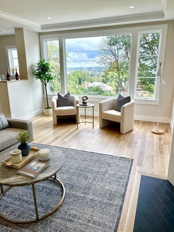 111 Jordan Road Brookline, MA 02446 - Photo 11 of 42 a living room with furniture and a large window