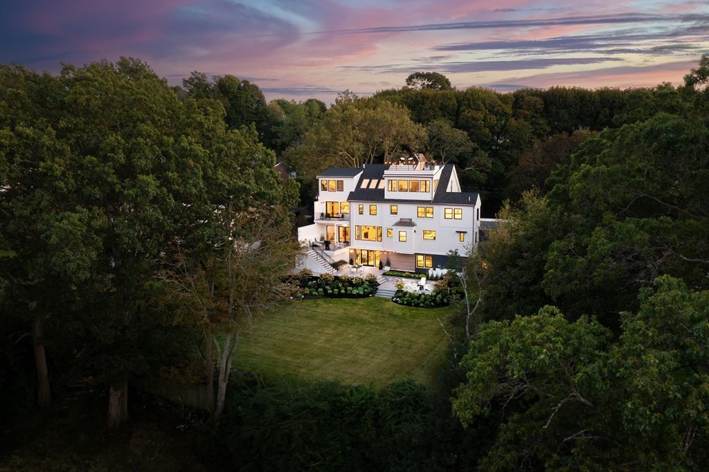111 Jordan Road Brookline, MA 02446 - Photo 42 of 42 a aerial view of a house with a yard