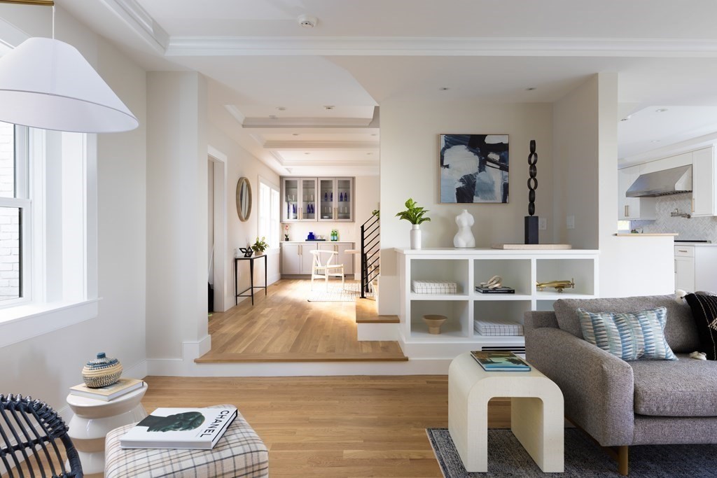 111 Jordan Road Brookline, MA 02446 - Photo 7 of 42 a living room with furniture and a wooden floor