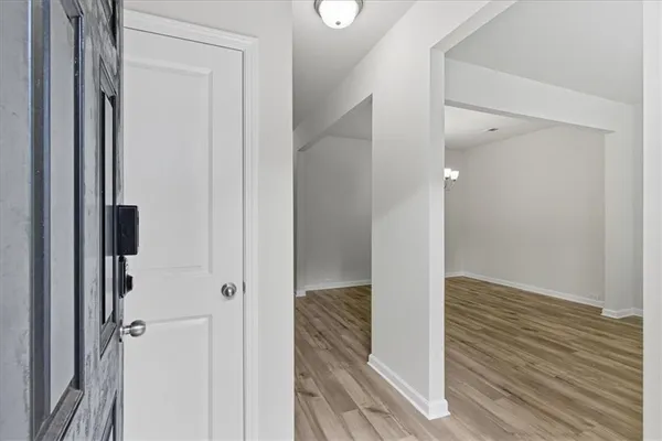 a view of closet area