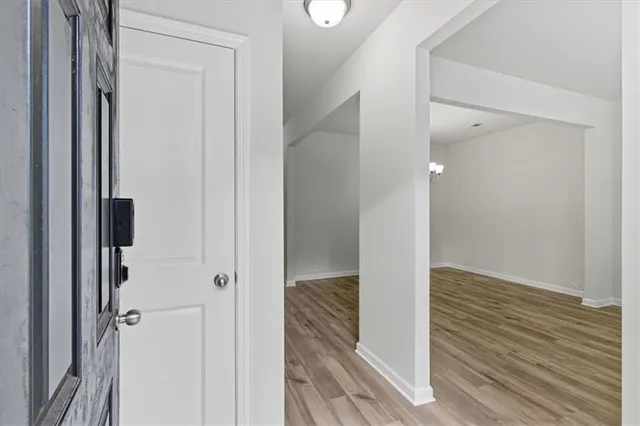 a view of closet area