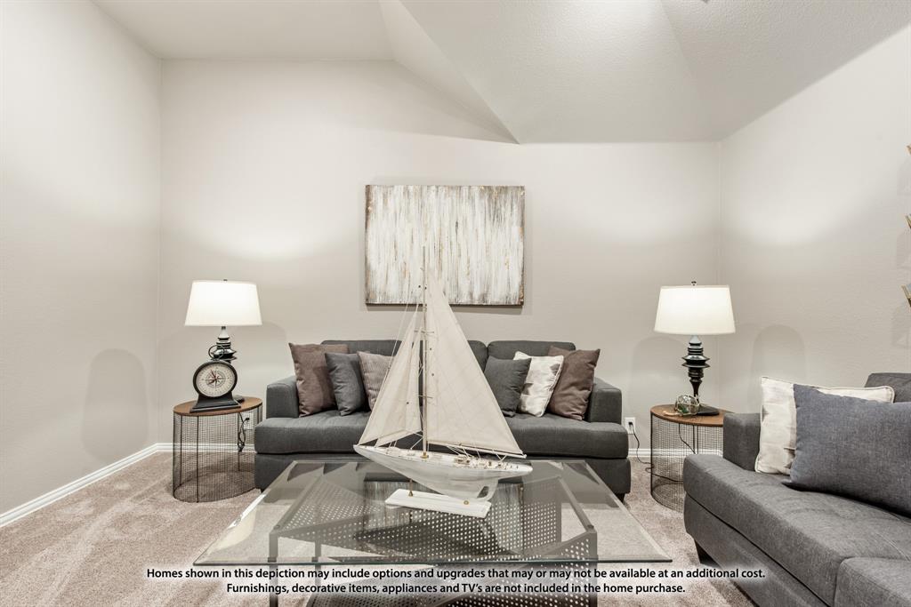 315 Spring Circle Red Oak, TX 75154 - Photo 35 of 40 a living room with furniture and a lamp