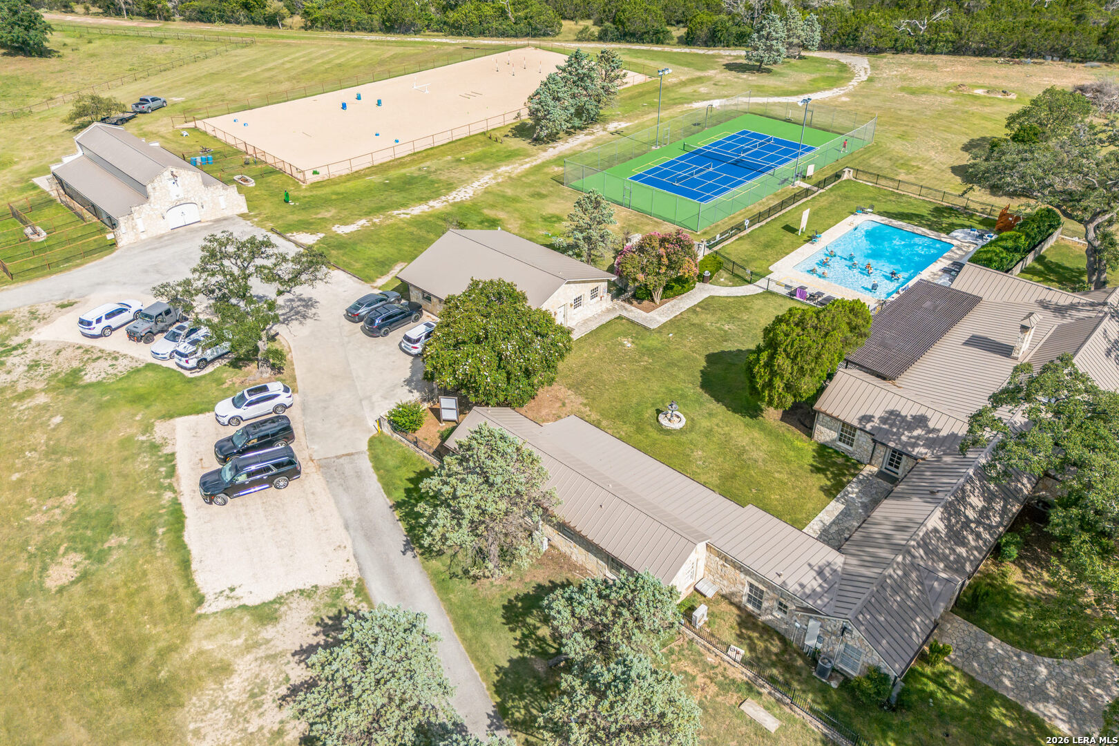 Lot 480 Highland Meadows Bandera, TX 78003 - Photo 5 of 10 an aerial view of a house with a swimming pool