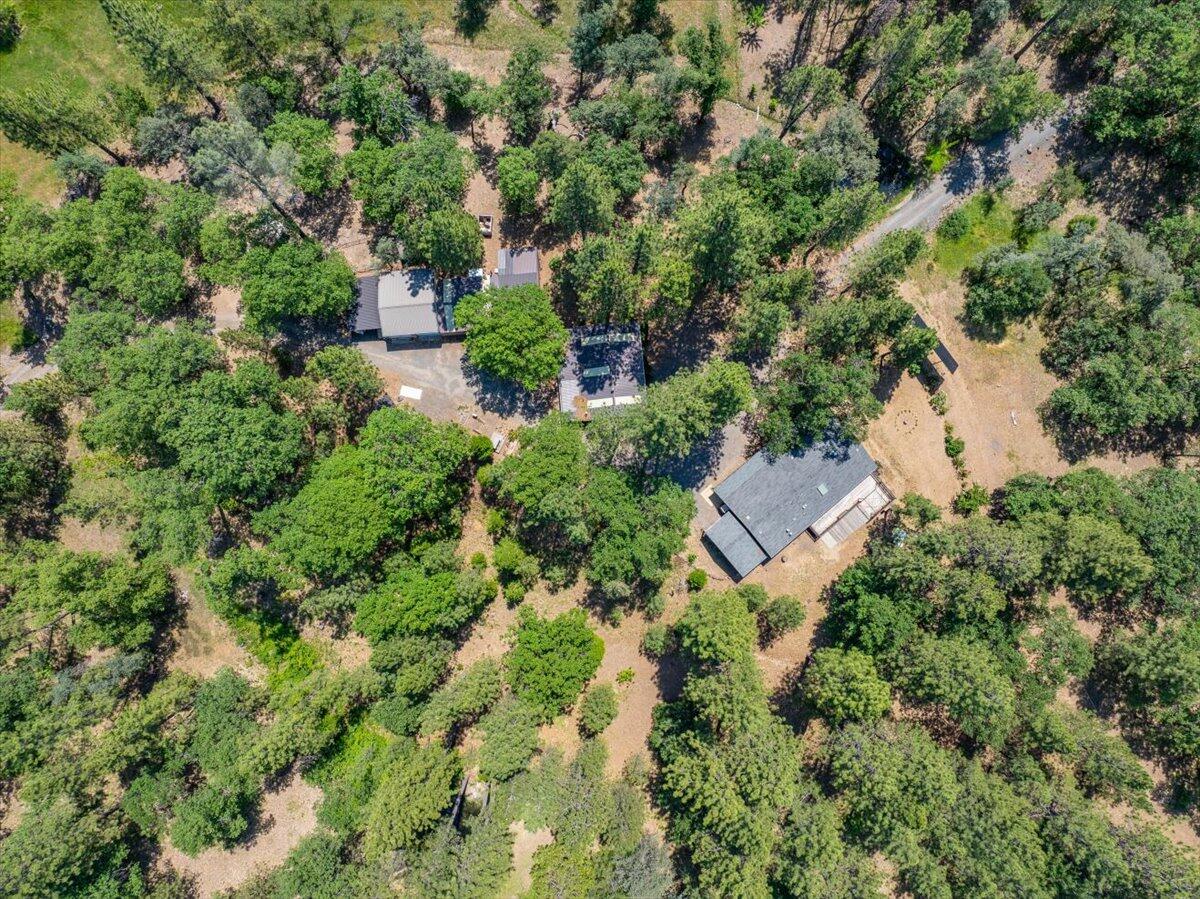 15288 Sherwood Forrest Road Oak Run, CA 96069 - Photo 50 of 91 an aerial view of residential house with outdoor space and trees all around