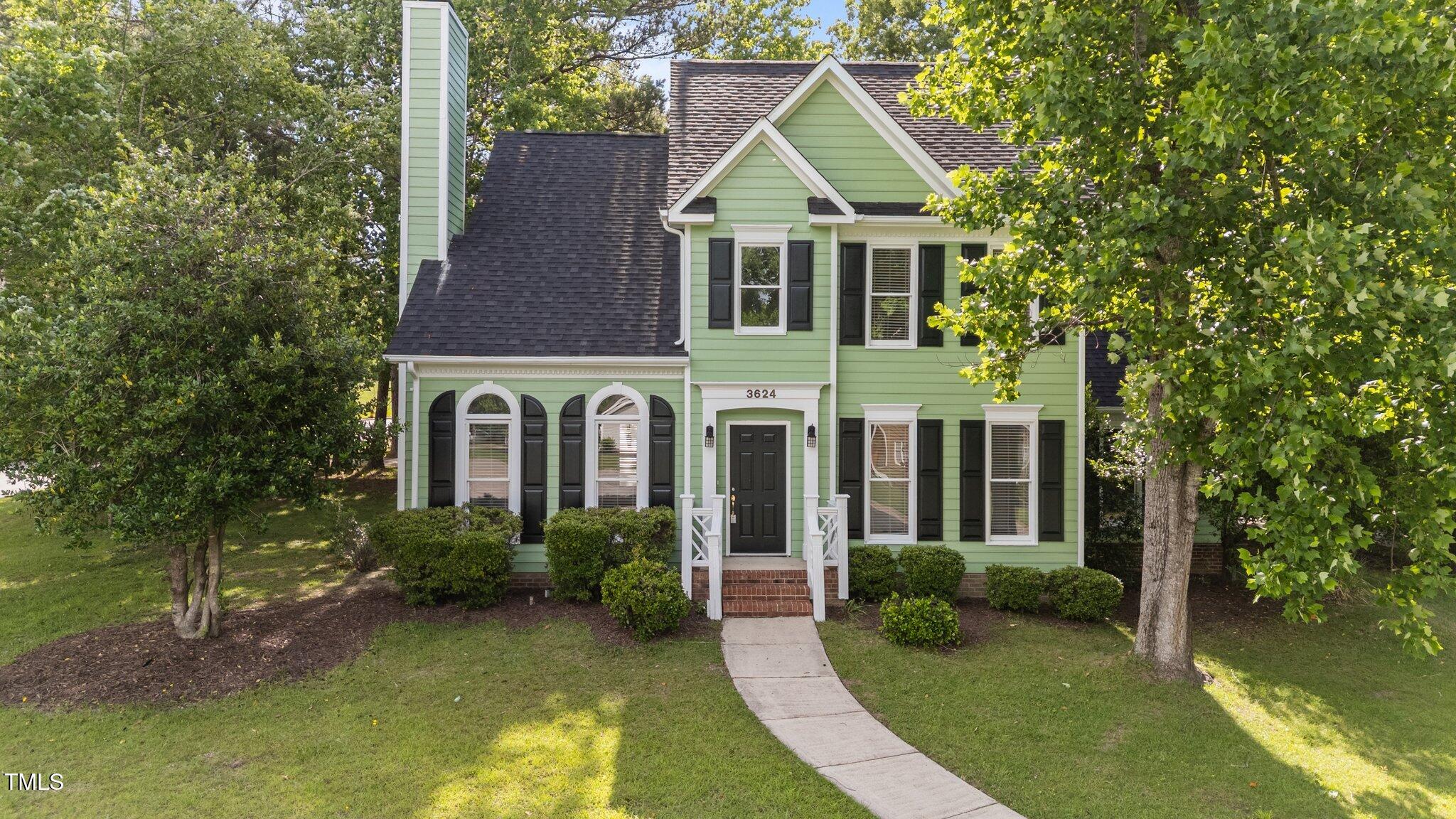 3624 Singleleaf Lane Raleigh, NC 27616 - Photo 1 of 40 front view of a house with a yard
