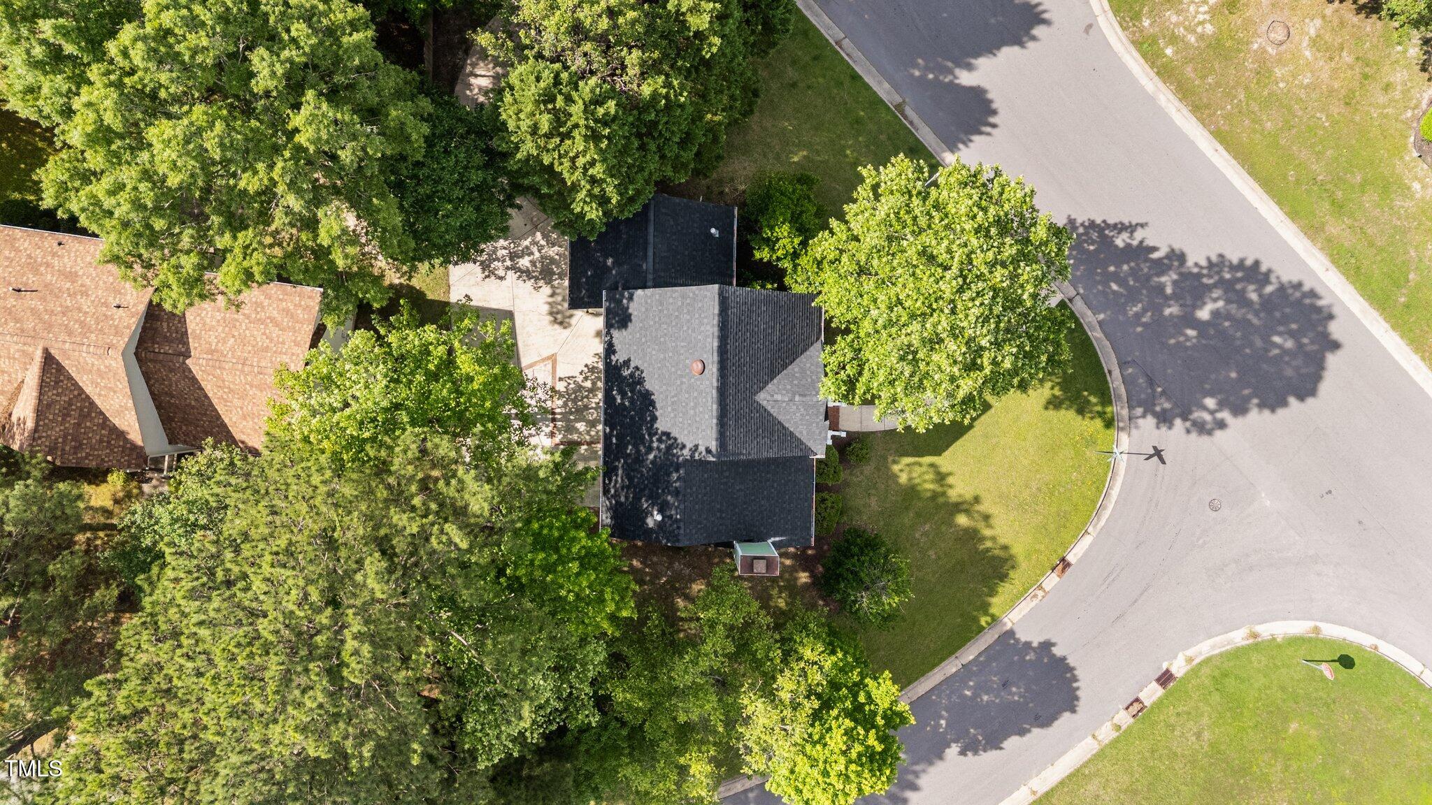 3624 Singleleaf Lane Raleigh, NC 27616 - Photo 38 of 40 an aerial view of a house with a yard