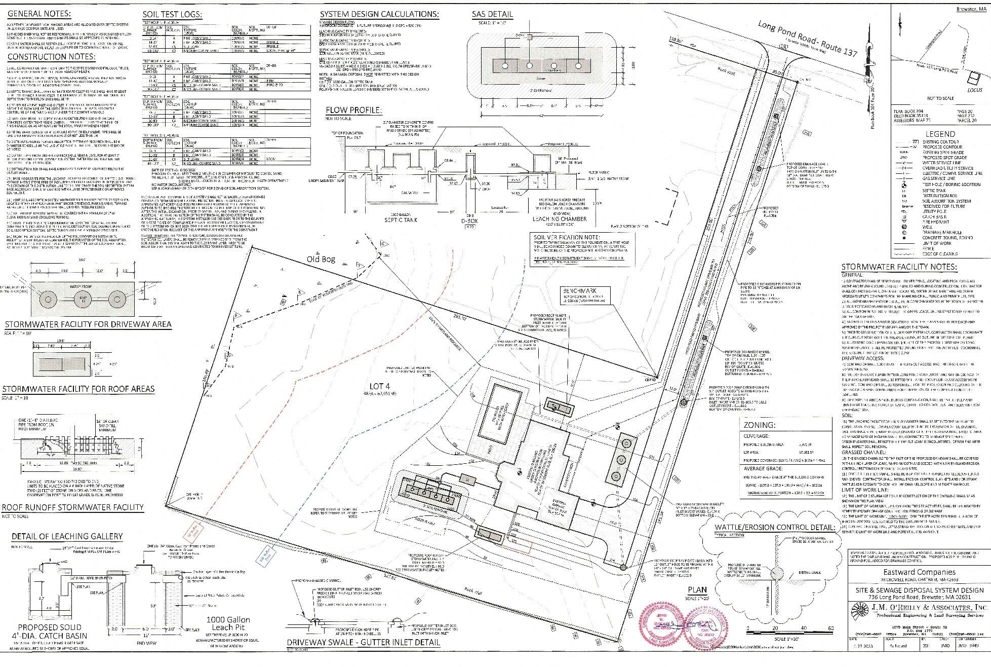 736 Long Pond Road Brewster, MA 02631 - Photo 94 of 97 Site Plan