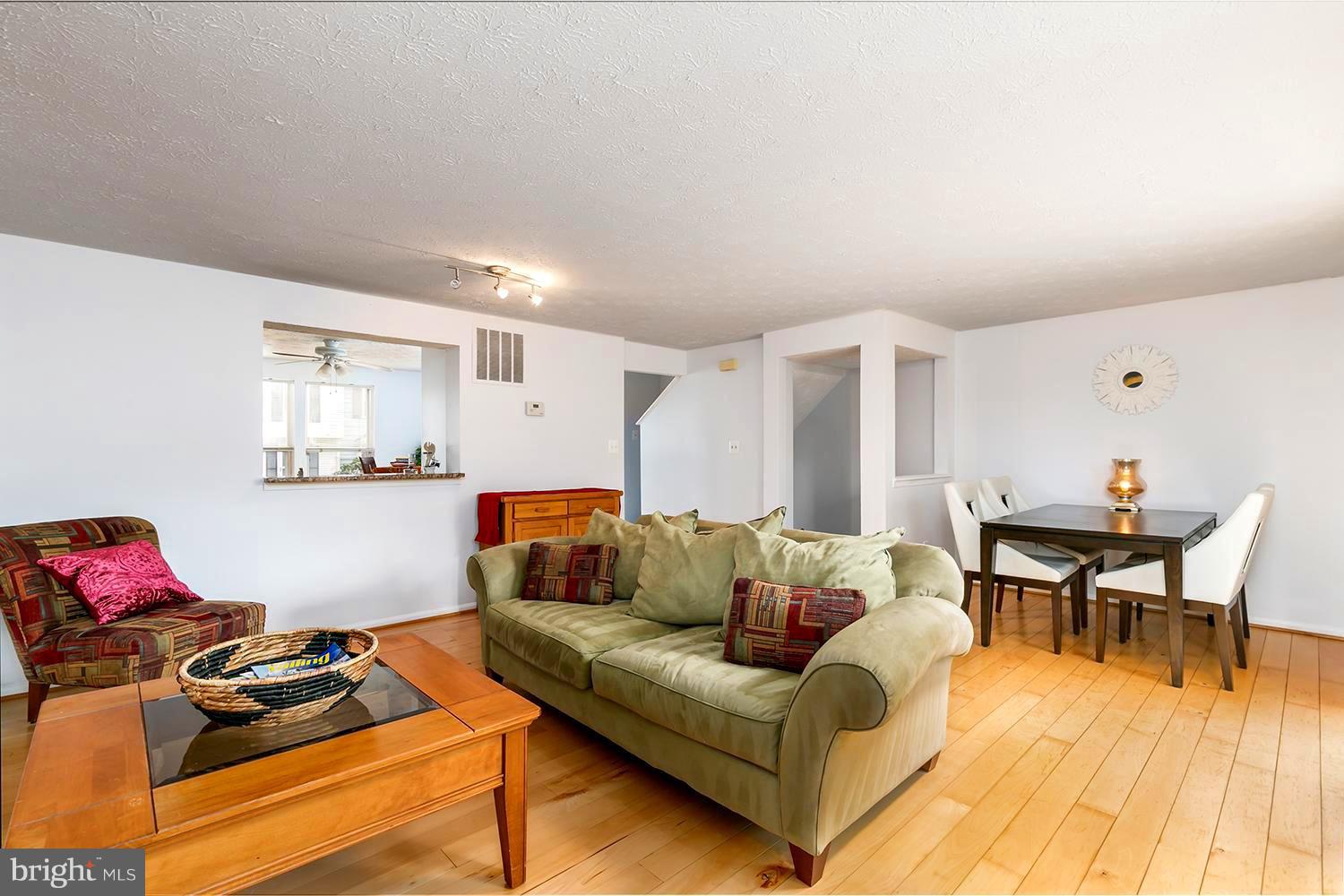 Living Room with Gleaming Hardwoods