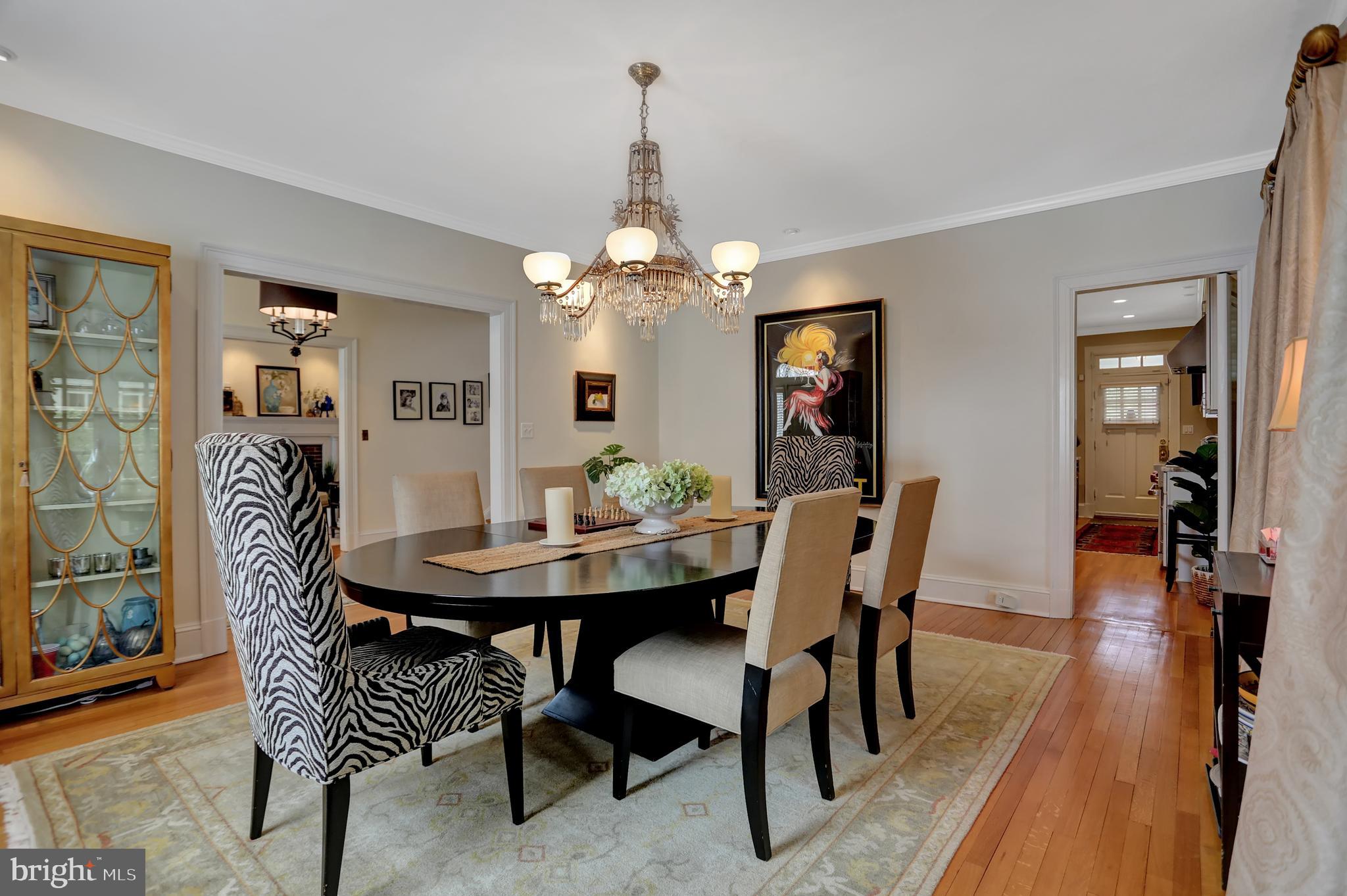 214 Northway Baltimore, MD 21218 - Photo 11 of 50 Dining Room with period Chandelier