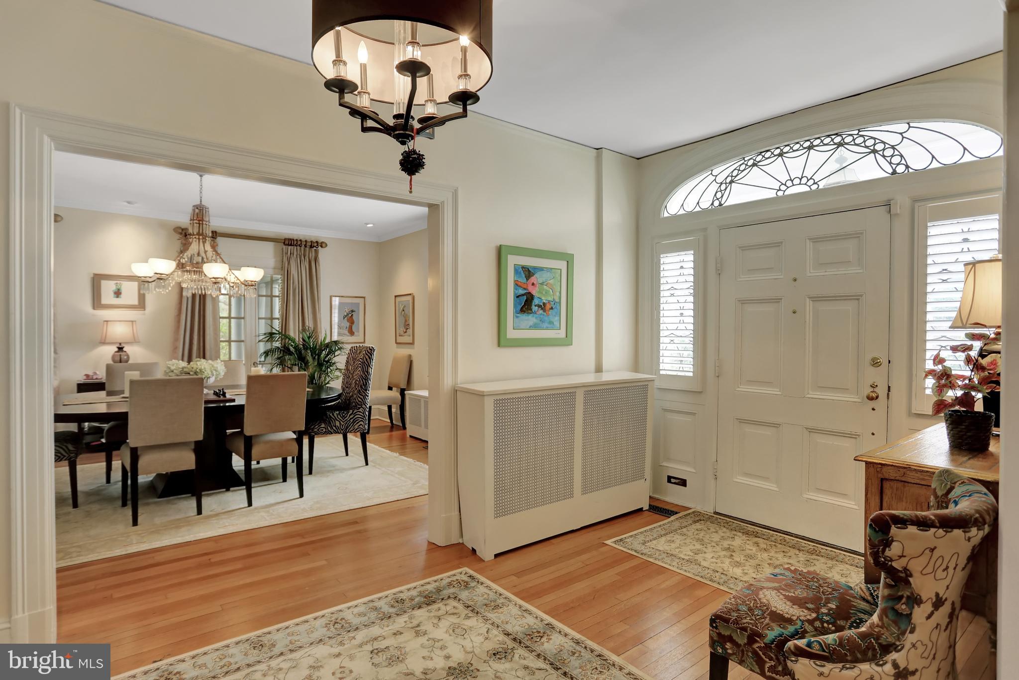 214 Northway Baltimore, MD 21218 - Photo 13 of 50 First Floor Hallway - View of Dining Room & Door