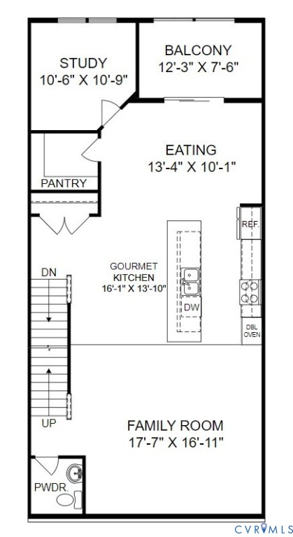 View of room layout