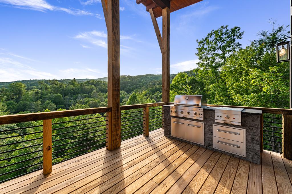 17 Rich Mountain Cherry Log, GA 30522 - Photo 53 of 57 a view of a balcony with wooden floor